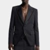 Blazer des années 70 à col brodé