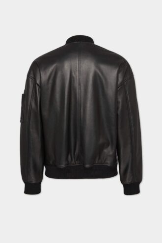 Blouson aviateur en cuir