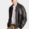 Blouson aviateur en cuir Blouson aviateur en cuir