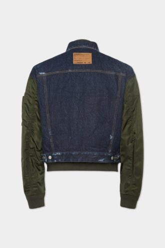Blouson aviateur hybride foncé
