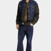 Blouson aviateur hybride foncé