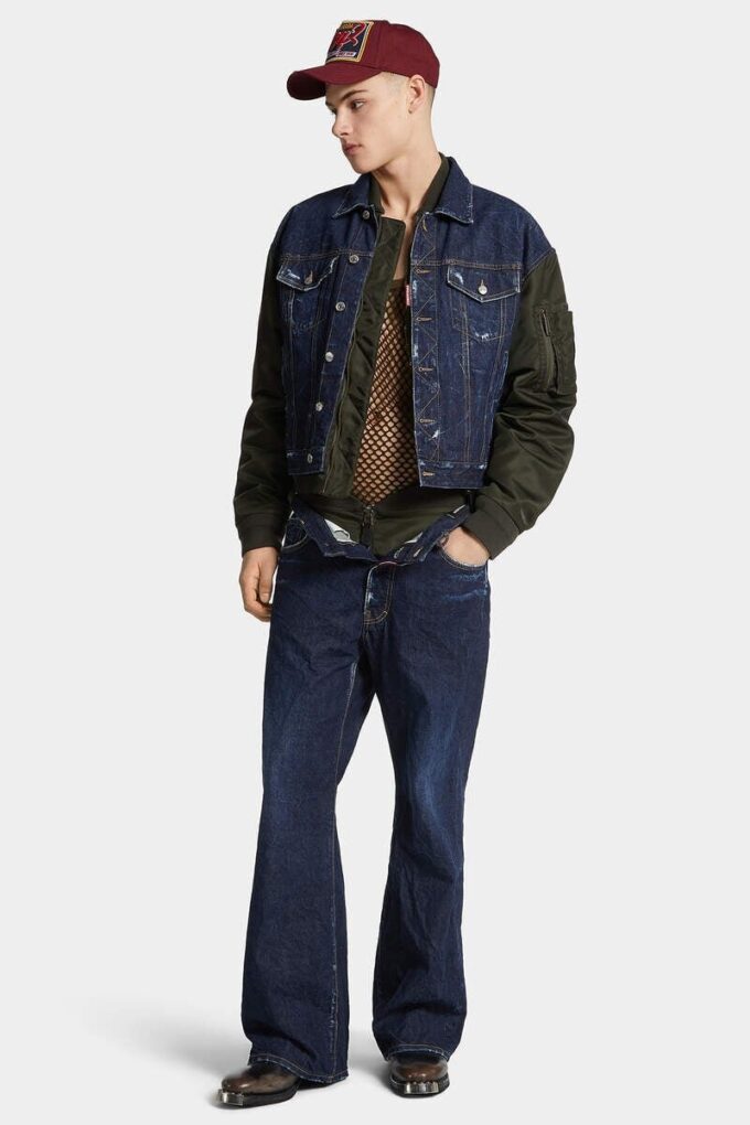 Blouson aviateur hybride foncé