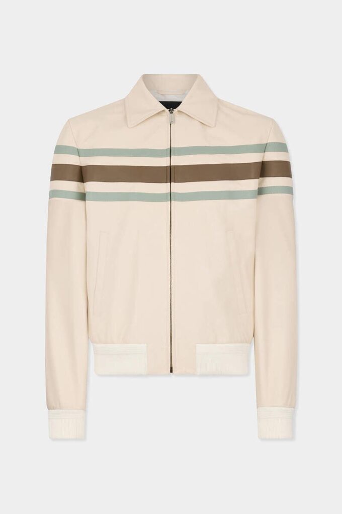 Blouson en cuir preppy Blouson en cuir preppy