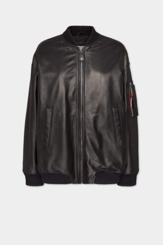 Bomber oversize en cuir Cyprus
