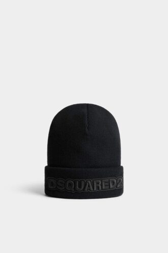 Bonnet en tricot avec logo Dsquared2 Bonnet en tricot avec logo Dsquared2