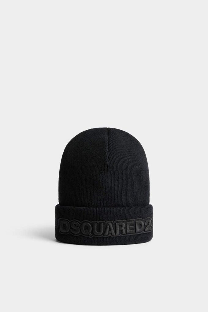 Bonnet en tricot avec logo Dsquared2 Bonnet en tricot avec logo Dsquared2