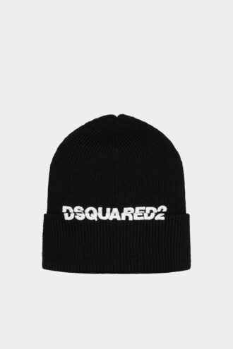 Bonnet en tricot avec logo Dsquared2 Bonnet en tricot avec logo Dsquared2