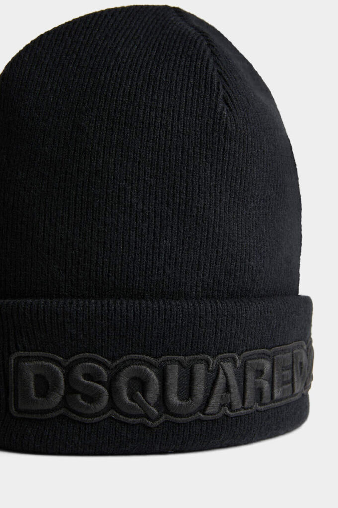 Bonnet en tricot avec logo Dsquared2 Bonnet en tricot avec logo Dsquared2