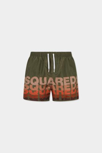 Boxer de bain mi-long avec logo Dsquared2
