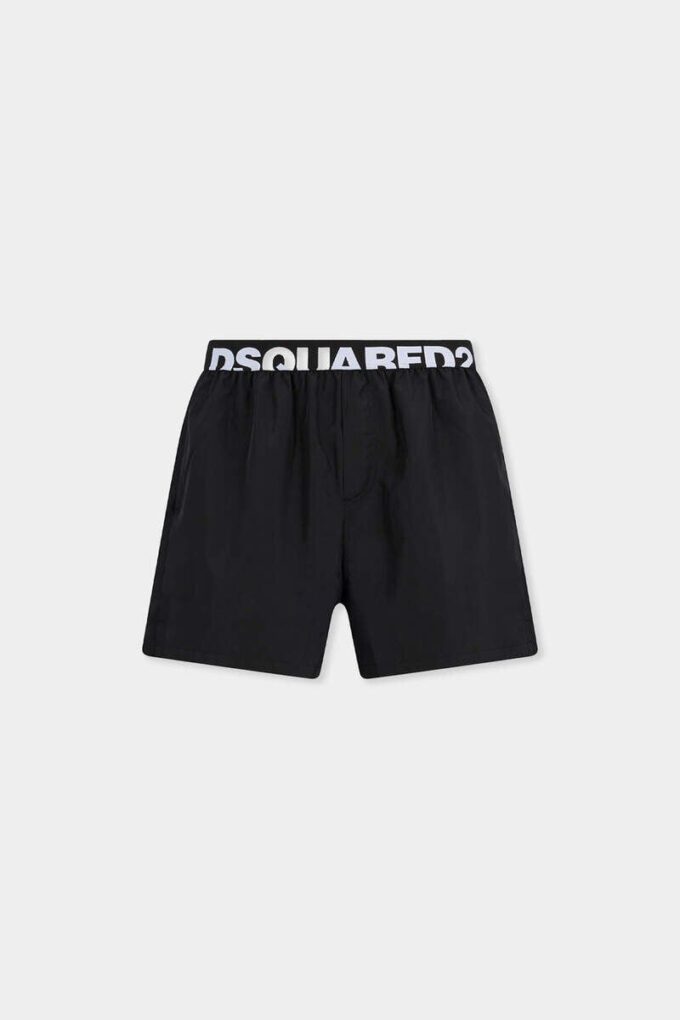 Boxer de bain mi-long avec logo Dsquared2