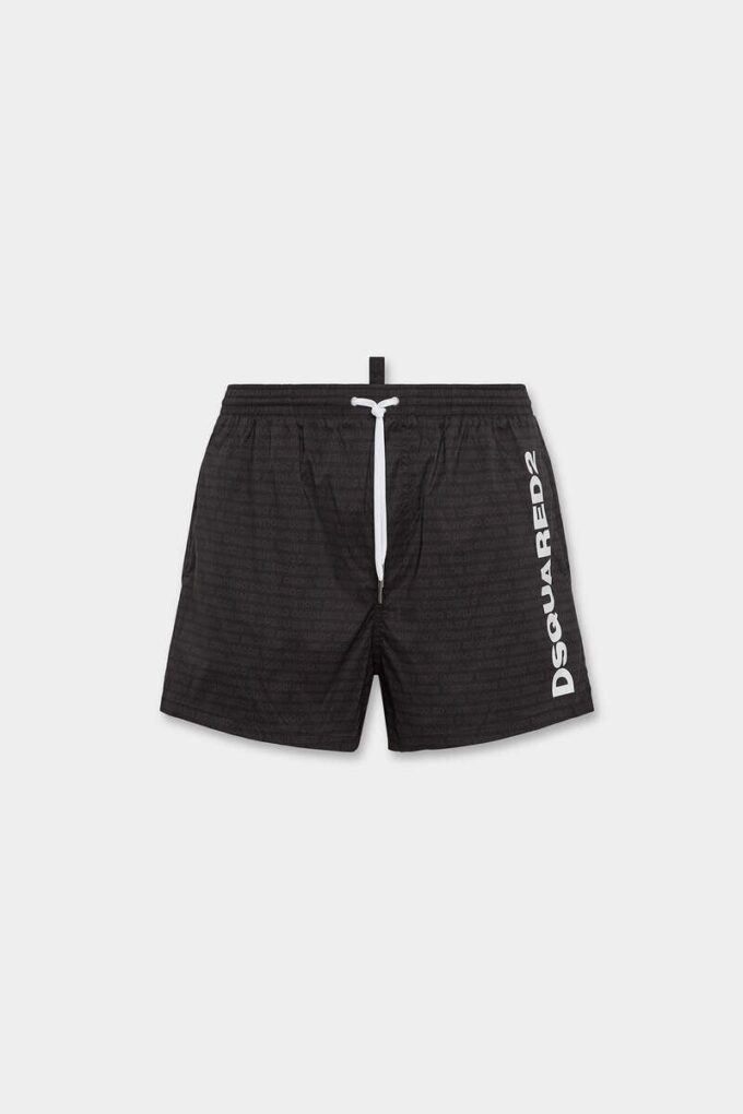 Boxer de bain mi-long avec logo Dsquared2