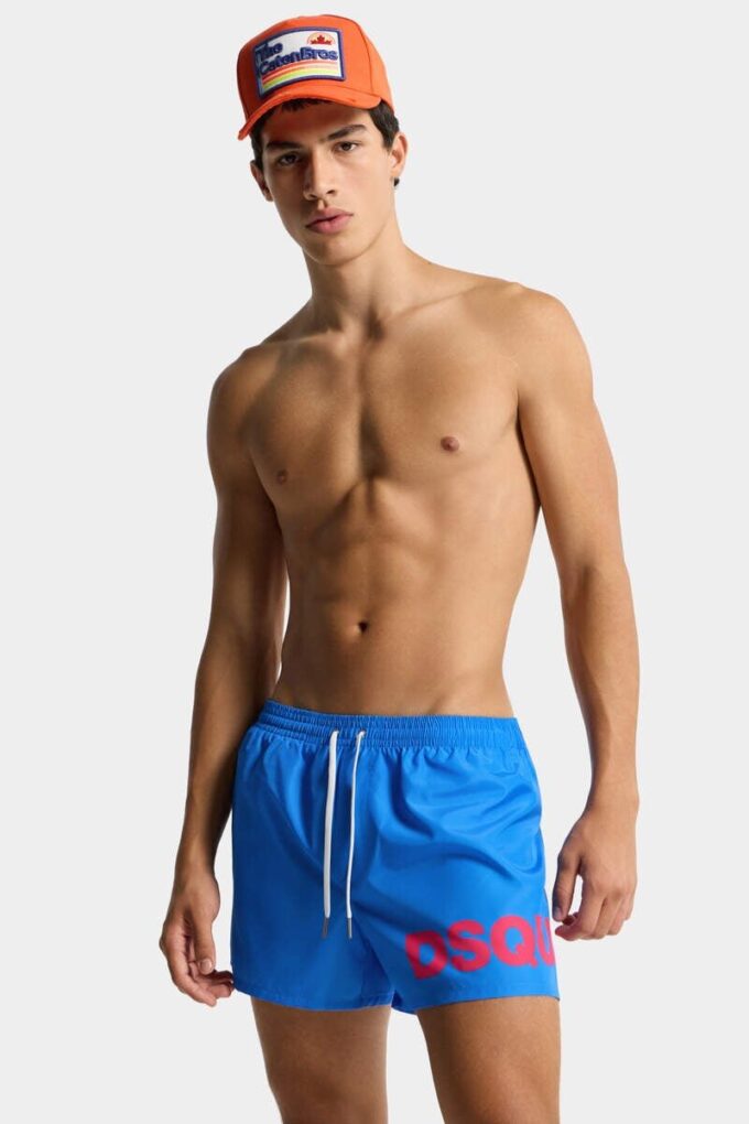 Boxer de bain mi-long avec logo Dsquared2