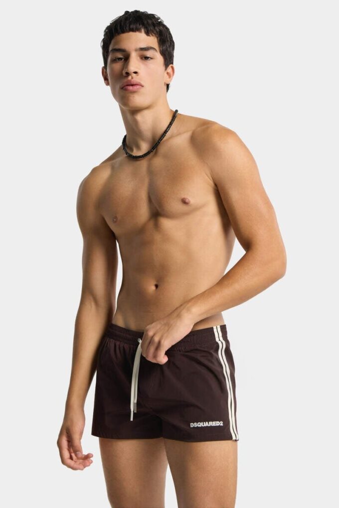 Boxer de bain mi-long avec logo Dsquared2