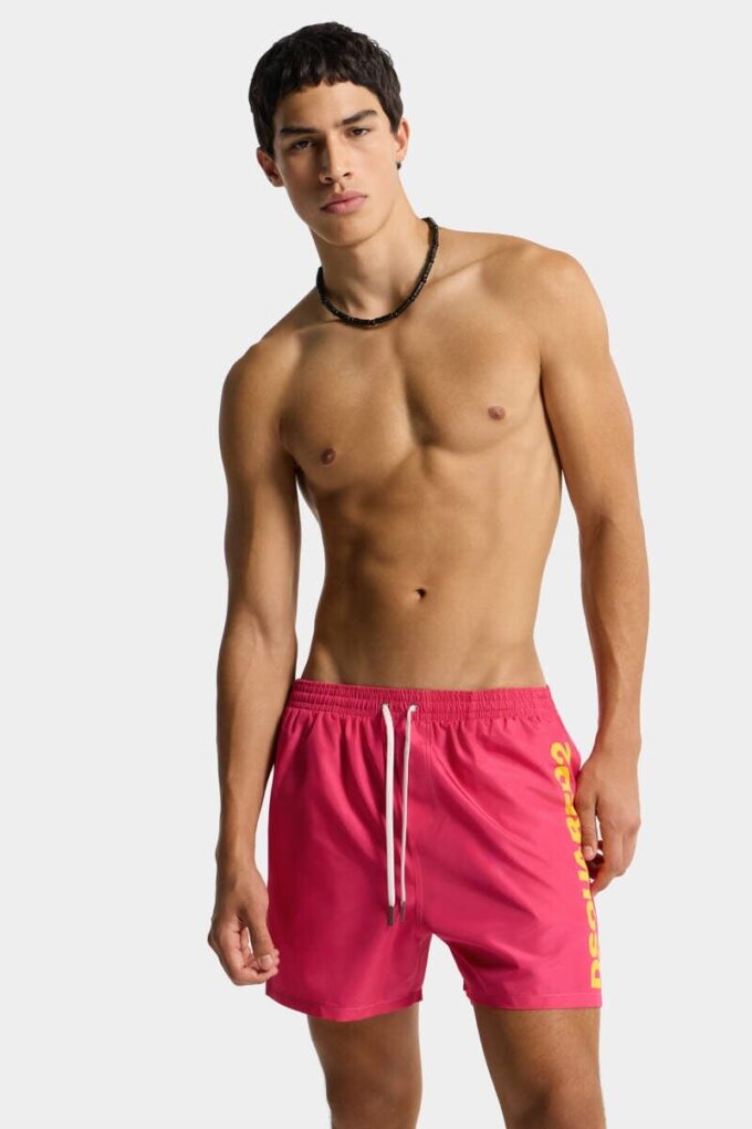 Boxer de bain mi-long avec logo Dsquared2