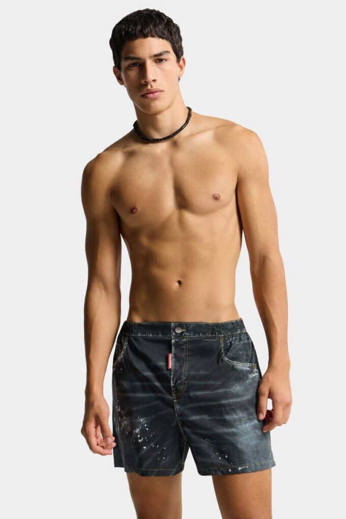Boxer de bain midi à cinq poches Boxer de bain midi à cinq poches