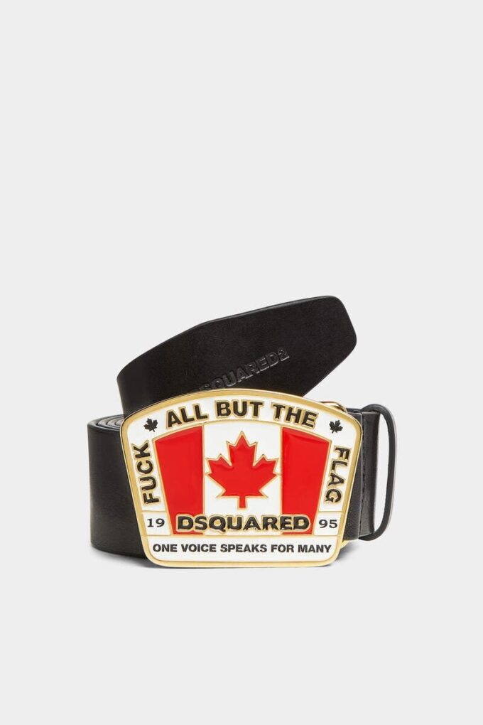 Ceinture avec plaque drapeau canadien Ceinture avec plaque drapeau canadien