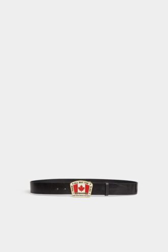 Ceinture avec plaque drapeau canadien
