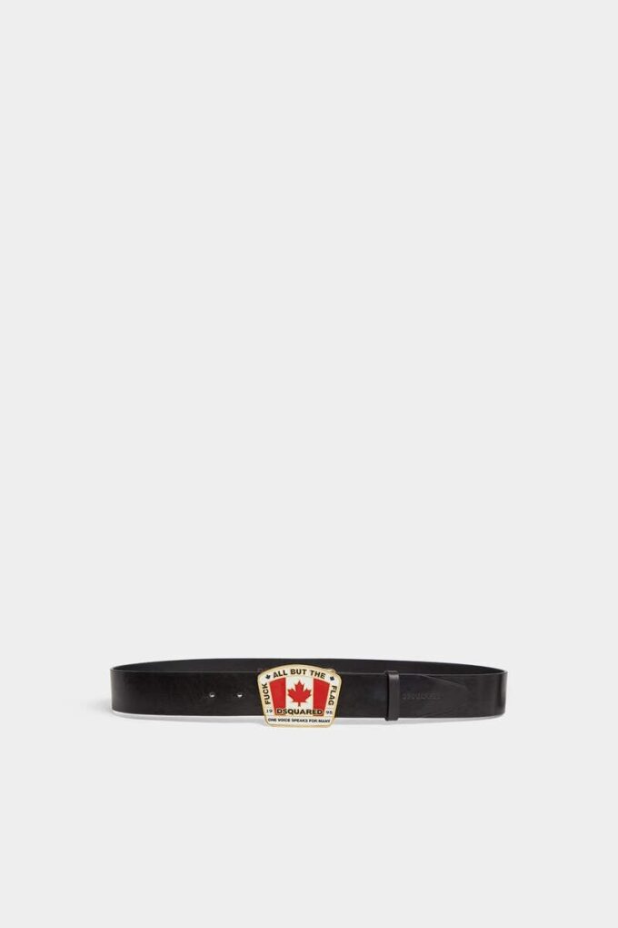 Ceinture avec plaque drapeau canadien Ceinture avec plaque drapeau canadien