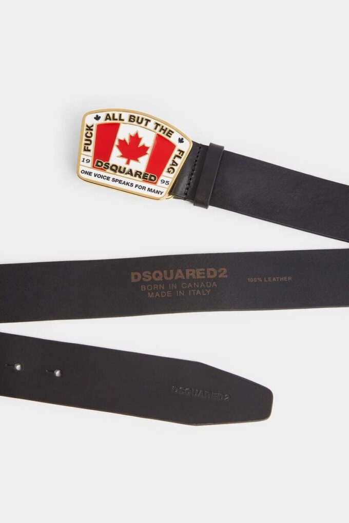 Ceinture avec plaque drapeau canadien Ceinture avec plaque drapeau canadien