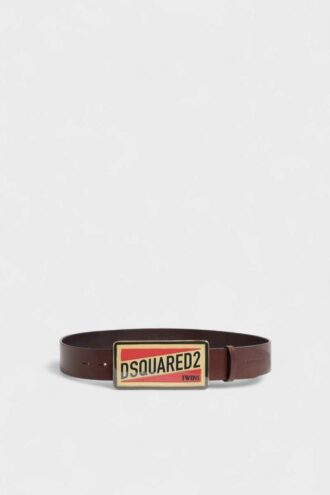 Ceinture avec plaque logo Dsquared2