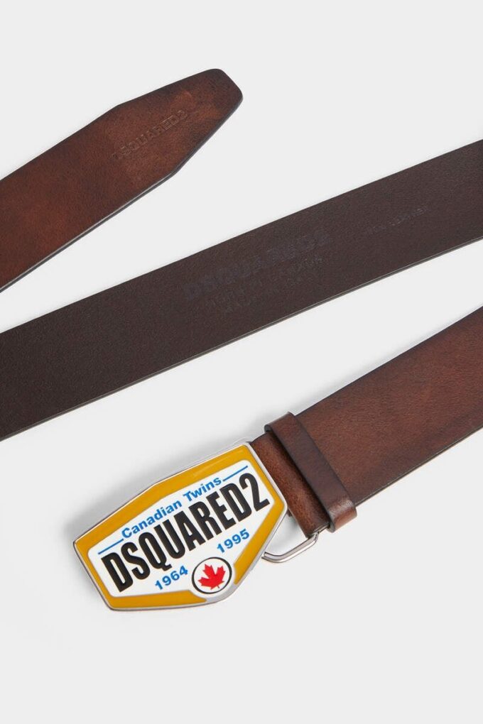 Ceinture avec plaque logo Dsquared2