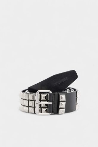 Ceinture à boucle cloutée