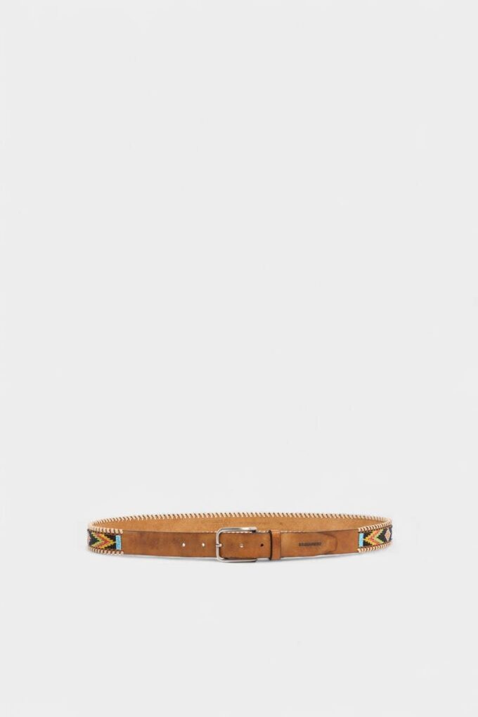 Ceinture à boucle tressée et perles Ceinture à boucle tressée et perles