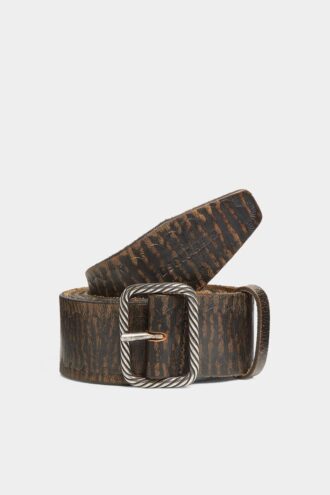 Ceinture à boucle vintage festonnée
