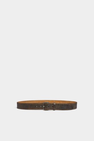 Ceinture à boucle vintage festonnée
