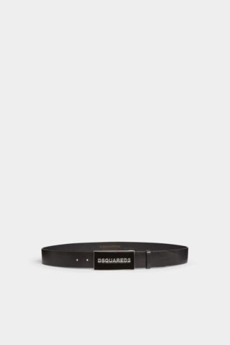 Ceinture Dsquared2 avec plaque logo ton sur ton