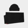 Écharpe en tricot, bonnet et coffret cadeau