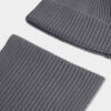 Écharpe en tricot, bonnet et coffret cadeau