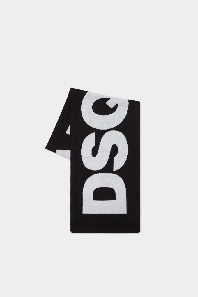 Écharpe tricotée avec logo Dsquared2 Écharpe tricotée avec logo Dsquared2