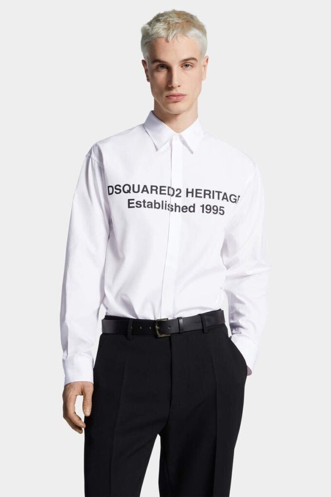 Chemise avec logo Heritage imprimé Chemise avec logo Heritage imprimé