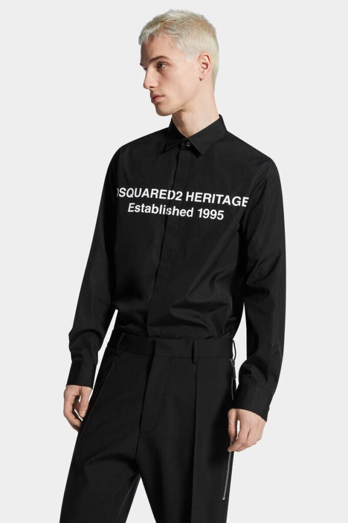 Chemise avec logo Heritage imprimé Chemise avec logo Heritage imprimé