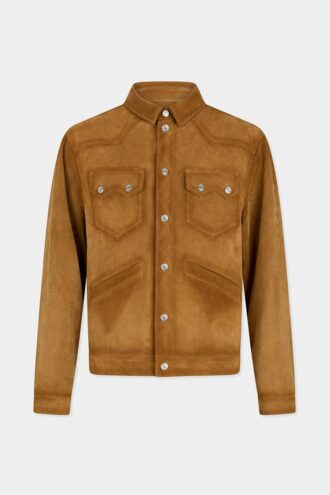 Chemise carrée en daim