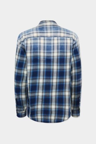 Chemise à carreaux délavée