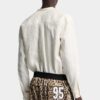 Chemise à col tombant et nœud papillon