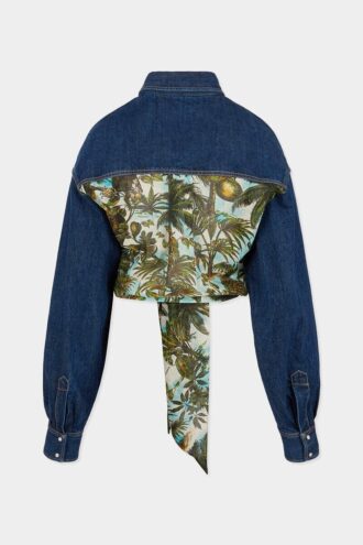 Chemise courte en denim mélangé Monkey Business