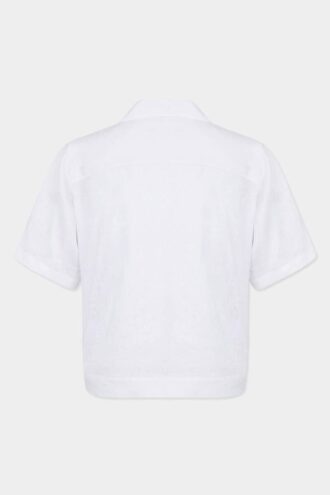 Chemise de bowling froissée