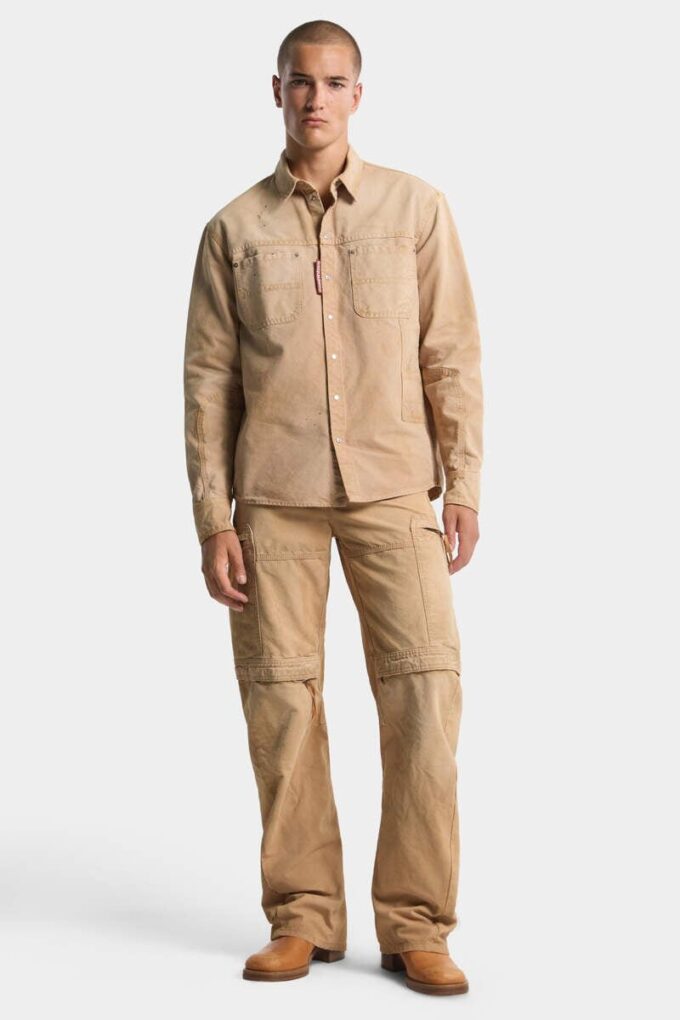 Chemise de charpentier teinte en pièce Chemise de charpentier teinte en pièce