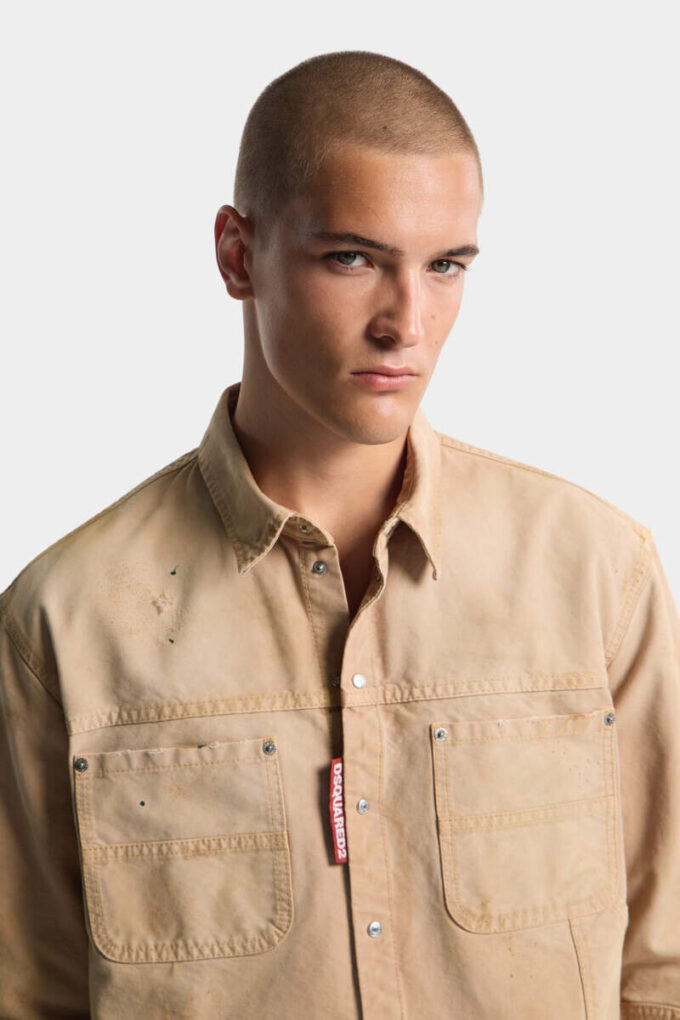 Chemise de charpentier teinte en pièce Chemise de charpentier teinte en pièce
