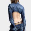 Chemise en denim Night Whisper à encolure profonde Chemise en denim Night Whisper à encolure profonde