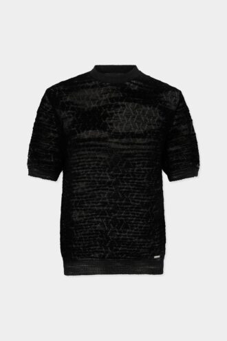 Chemise en maille ajourée