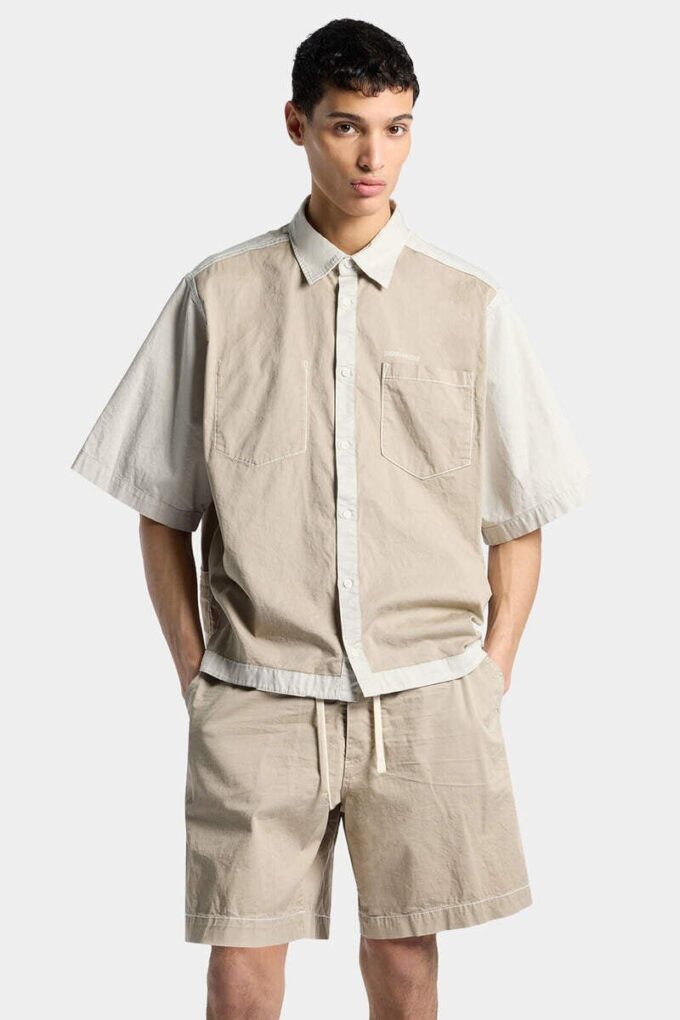 Chemise à manches courtes à l&rsquo;envers