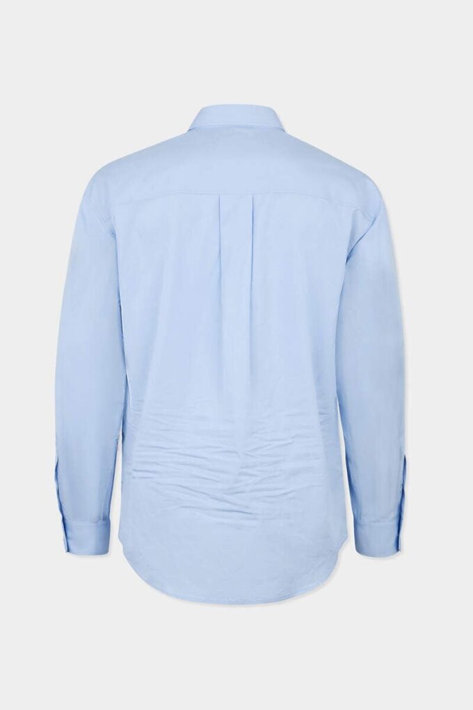 Chemise à épaules tombantes et bords bruts Chemise à épaules tombantes et bords bruts