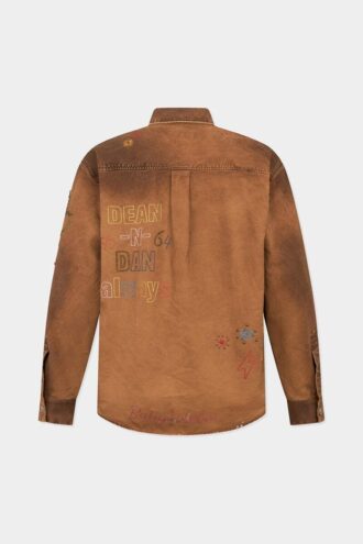 Chemise Scribbles faite main
