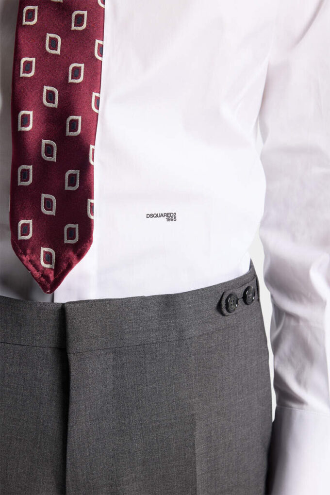Chemise slim à col à épingle