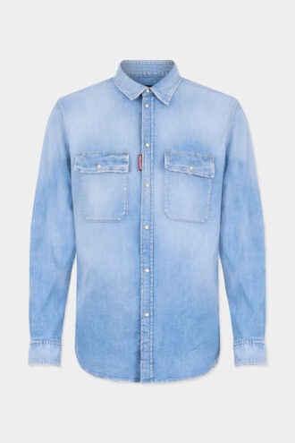 Chemise vintage canadienne délavée claire