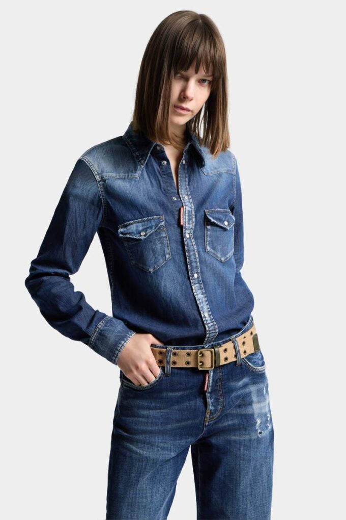 Chemise western basique Perfecto Wash